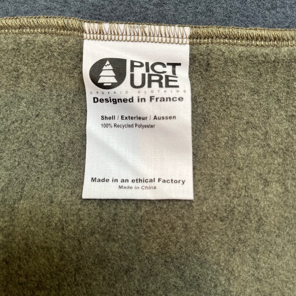 Picture Organic Clothing. Woman’s size small. Green and blue fleece - Picture 6 of 7